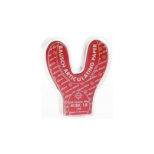 Bausch BK18 Arti-Check Articulating Paper Horseshoe Strips Micro-Thin .0016 Bausch BK18 Arti-Check Articulating Paper Horseshoe Strips Micro-Thin .0016